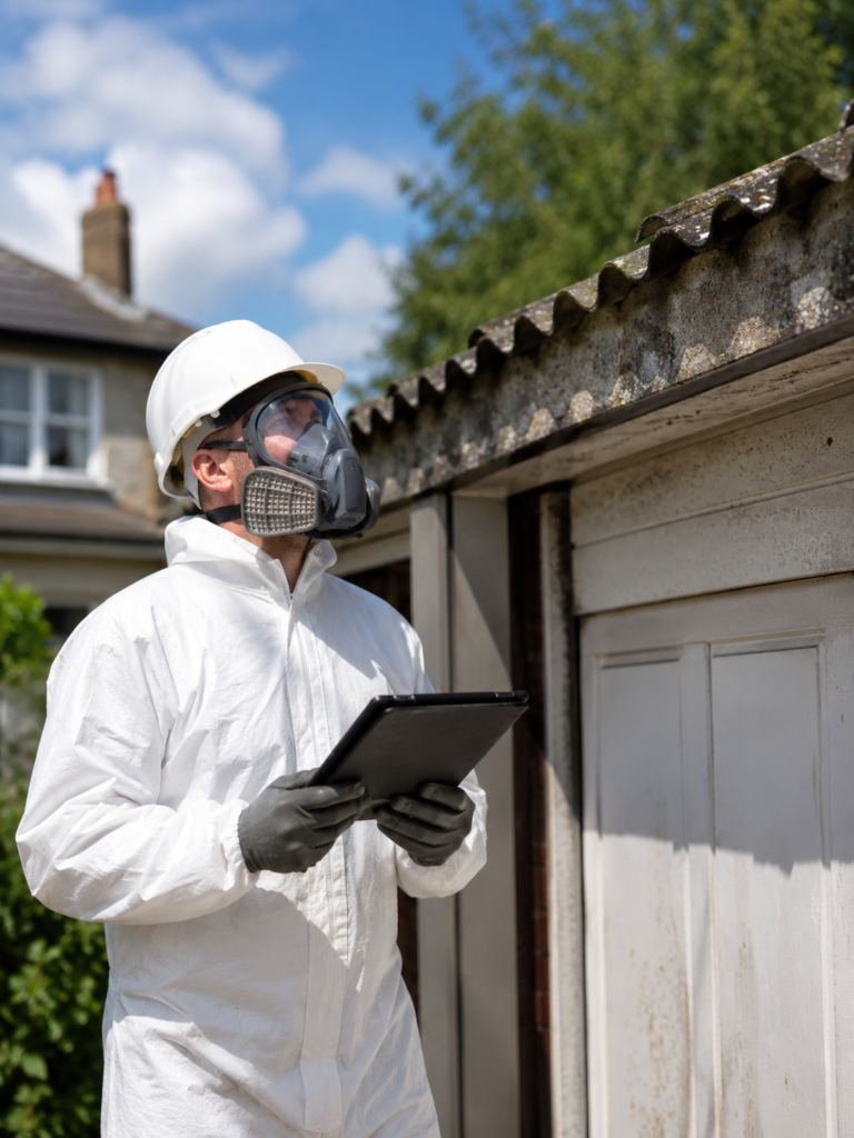 asbestos-contractor-assessing-structure