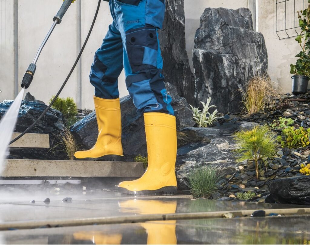 pressure-washer-at-work